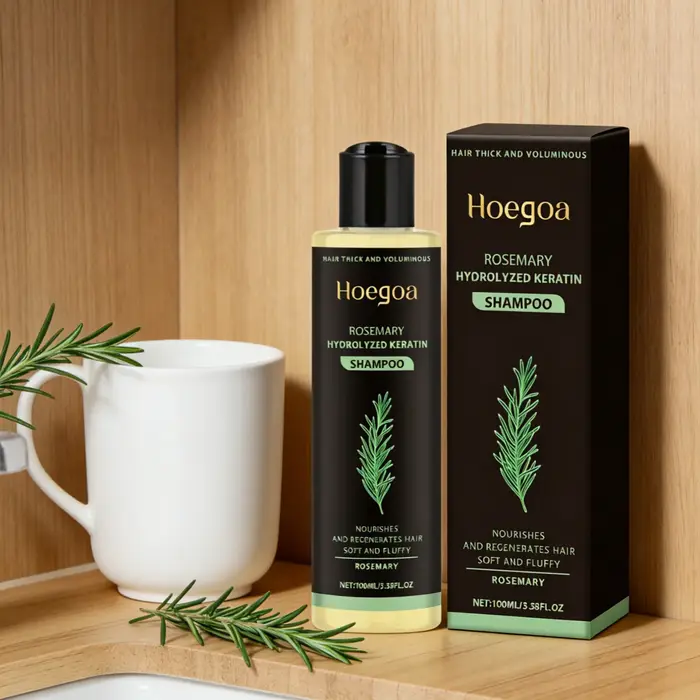  Shampoo Hoegoa à la kératine hydrolysée de romarin