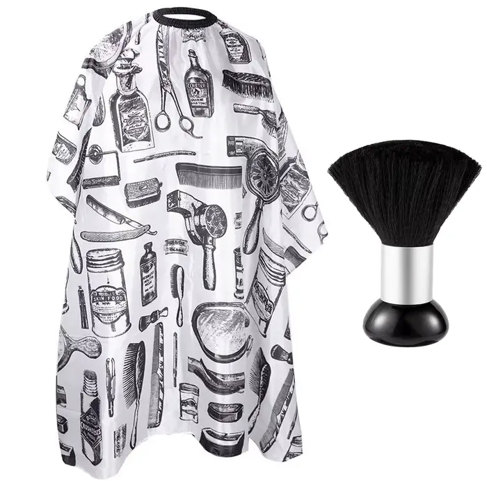 1/2 Pièces Tablier de Coiffure Professionnel Imperméable pour Salon et Barbier, Cape de Coiffure, Ac