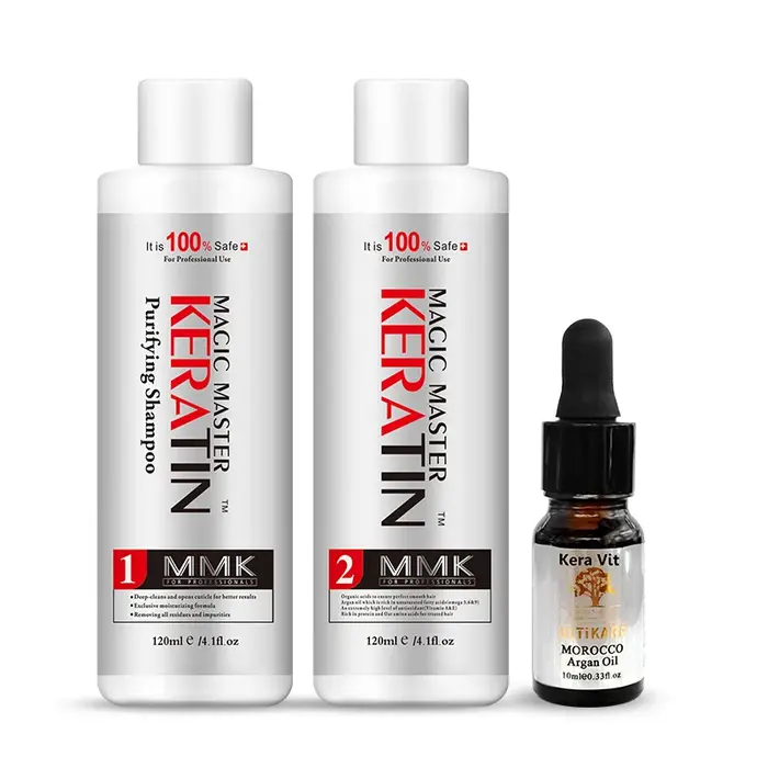 Kératine professionnelle odeur de noix de coco sans formaline 120ml traitement capillaire à la kérat