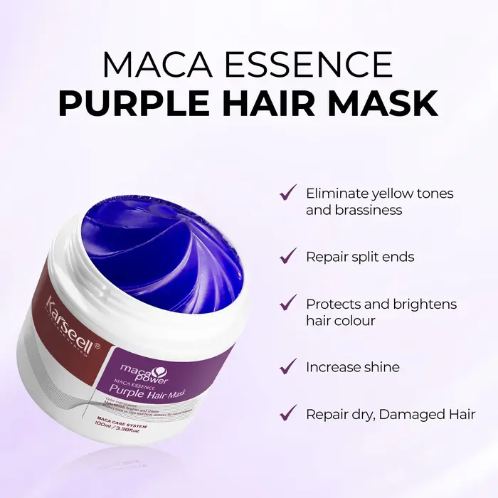 Karseell – masque capillaire violet professionnel