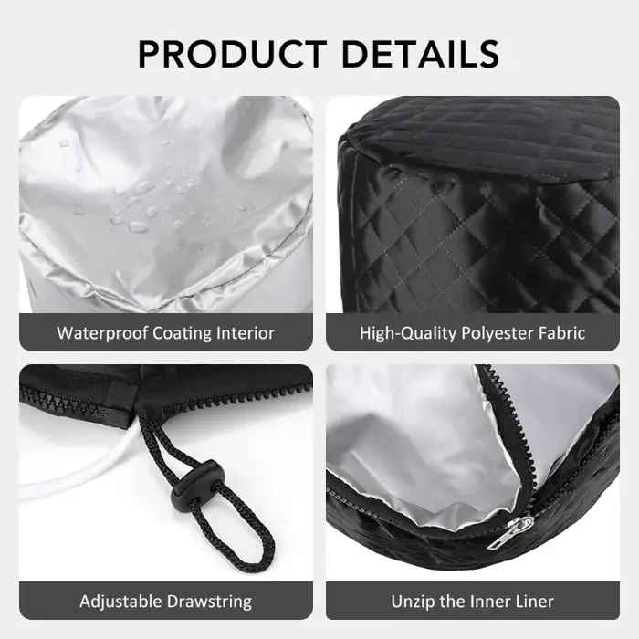 Bonnet chauffant imperméable pour soins capillaires