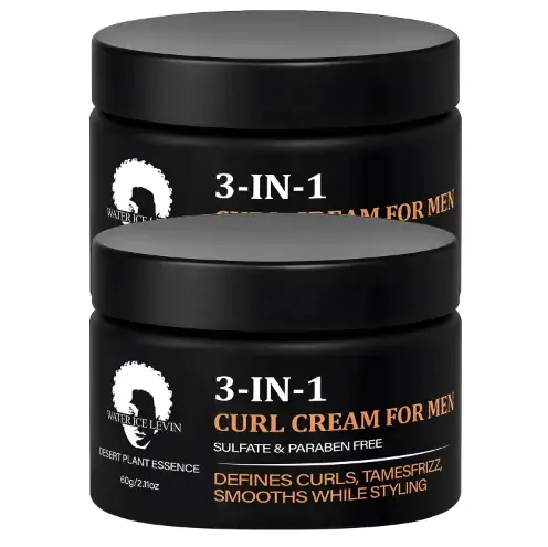 Crème pour cheveux 3 en 1 pour hommes : Sans sulfate/sans paraben
