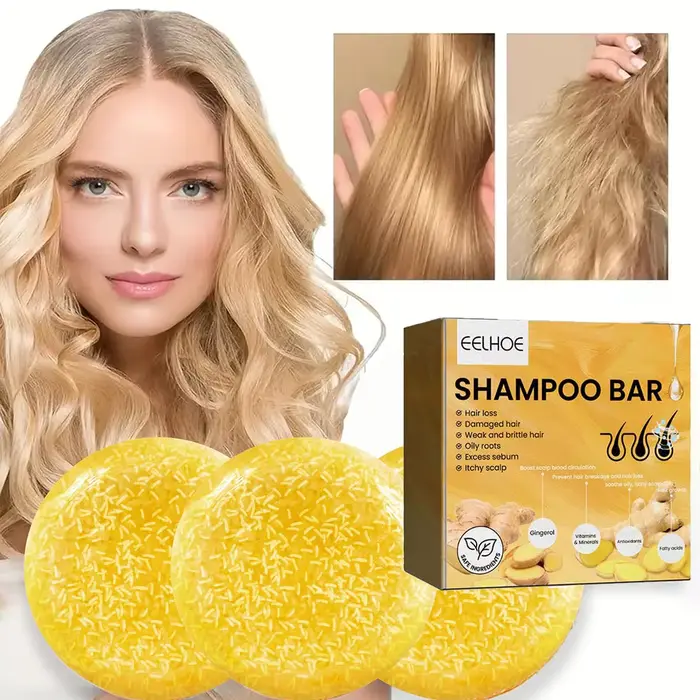 Shampooing solide au gingembre