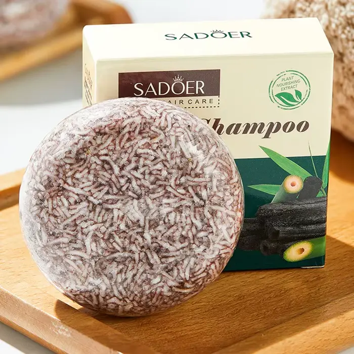 Shampoing au charbon de bambou, savon Anti-pelliculaire, Anti-démangeaison, nettoyage en profondeur