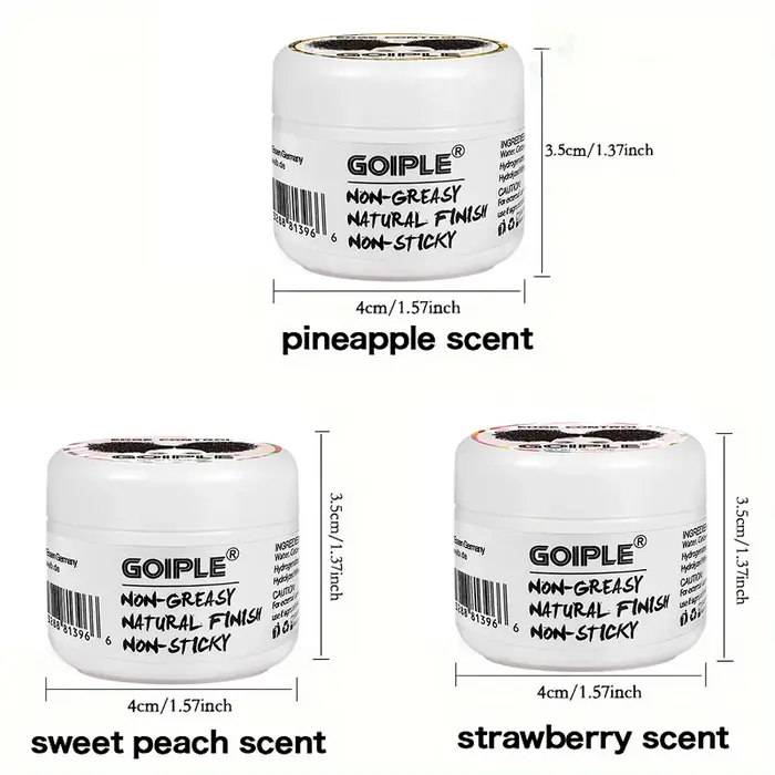 GOIPLE 30G contrôle des bords pour boucles 4C crème coiffante pour cheveux domine cassé et fixe Bang pommade Mini petit