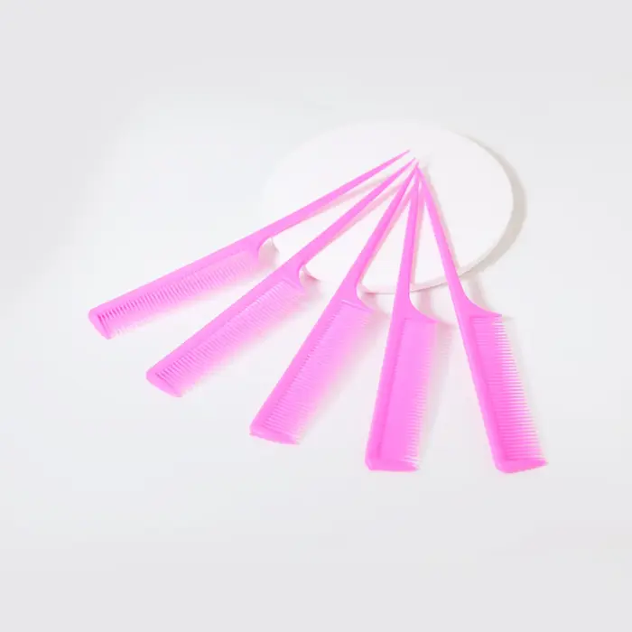 Ensemble de peignes à queue de Rat 5 pièces, peigne à cheveux de Distribution, brosses de bord et ar