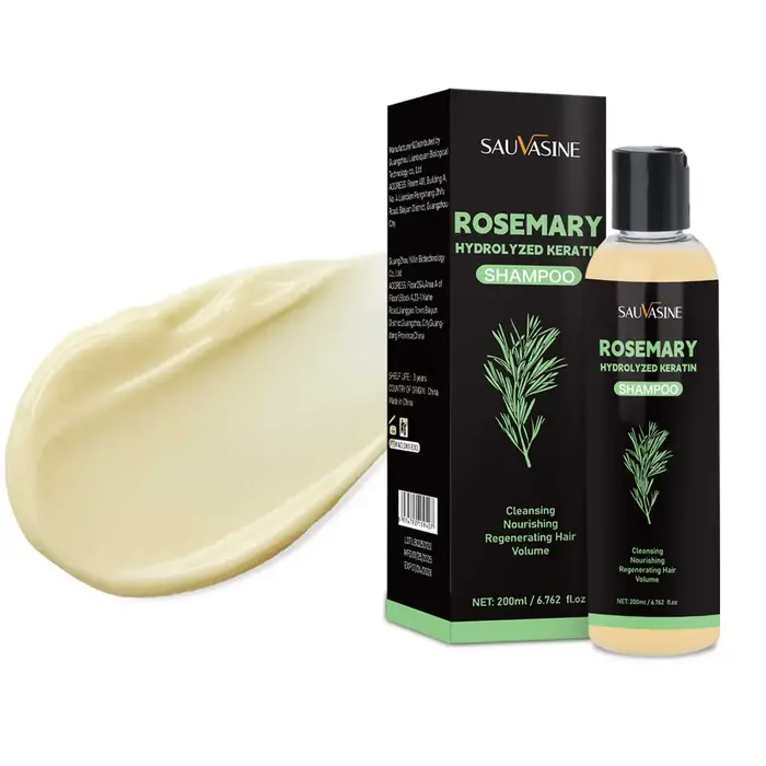 Shampoing au romarin biologique pour la croissance des cheveux