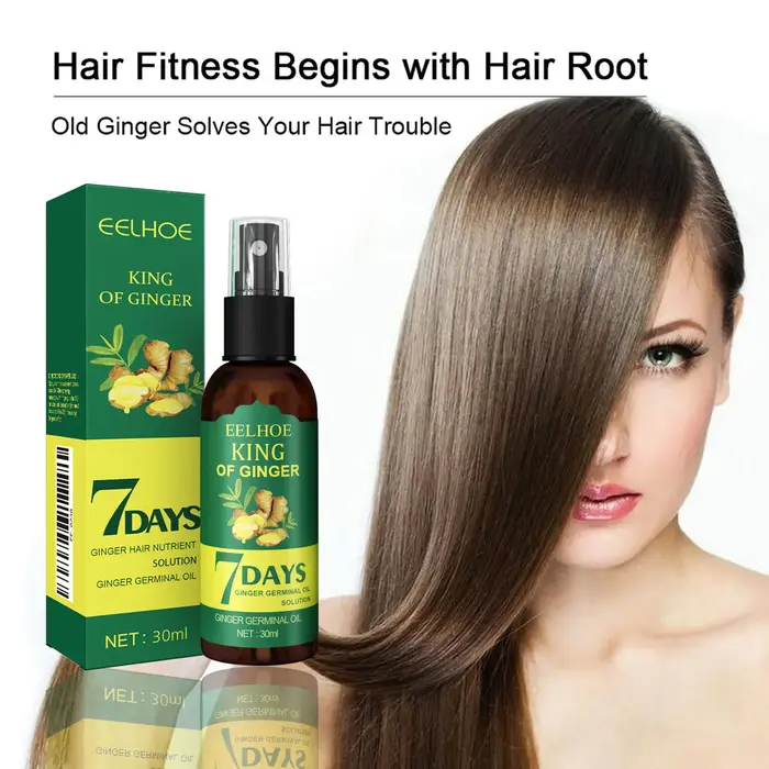 Spray capillaire Ginger Care, essence de croissance des cheveux, nourrit les racines des cheveux, ma