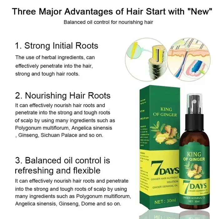 Sérum pulvérisateur pour la repousse des cheveux