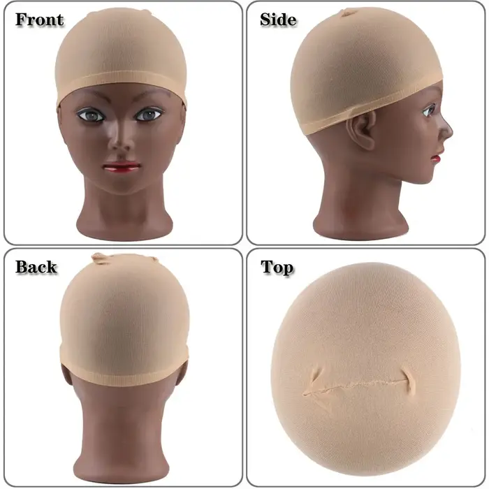 24 pièces (12 paquets) bonnet de perruque filets à cheveux extensibles à la mode 2 pièces/paquet bon