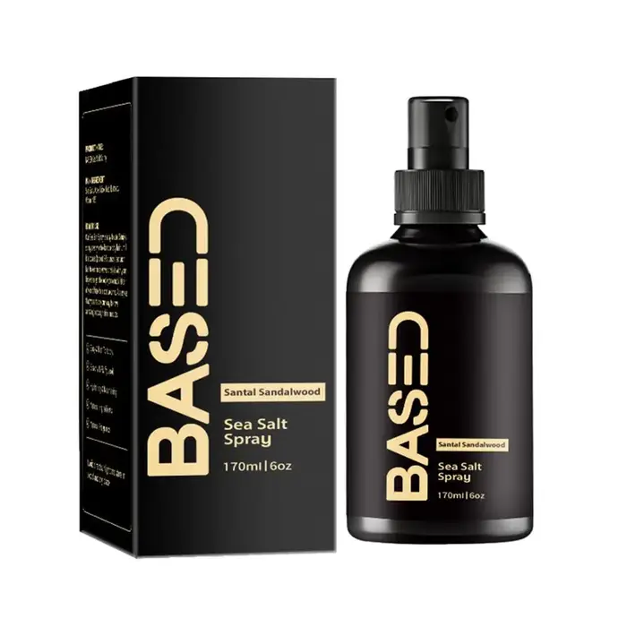 Kit de Soins Capillaires Naturels au Sel Marin pour Tous Types de Cheveux : Spray Coiffant Longue Durée