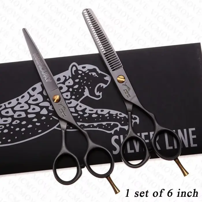 Ciseaux à cheveux professionnels 5 "/5.5"/6 "/6.5"/7 ", ensemble de ciseaux de coiffure, coupe + cis