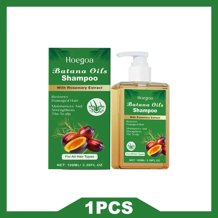 HOEGOA Batana huiles shampooing soin du cuir chevelu complet garder un lustre sain favorise la croissance des cheveux