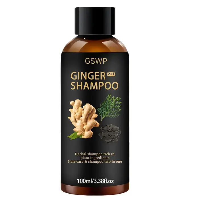 Shampoo au gingembre GSWP infusé au gingembre, à la lavande et au Polygonum Multiflorum, nourrit en 
