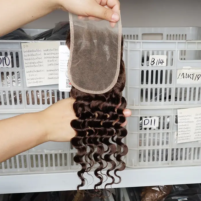 Perruque 100% Cheveux Humains Bruns
