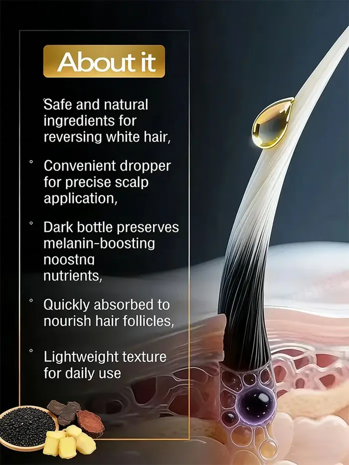 Les racines des cheveux sont entièrement nourries