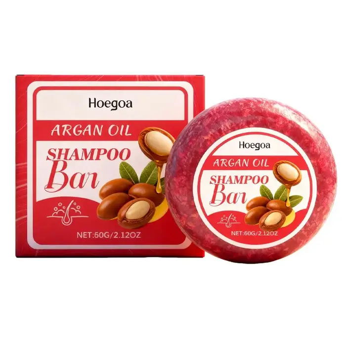 Barre de shampoing solide pour tous types de cheveux, huile de ricin, beurre de karité, hydratant, c