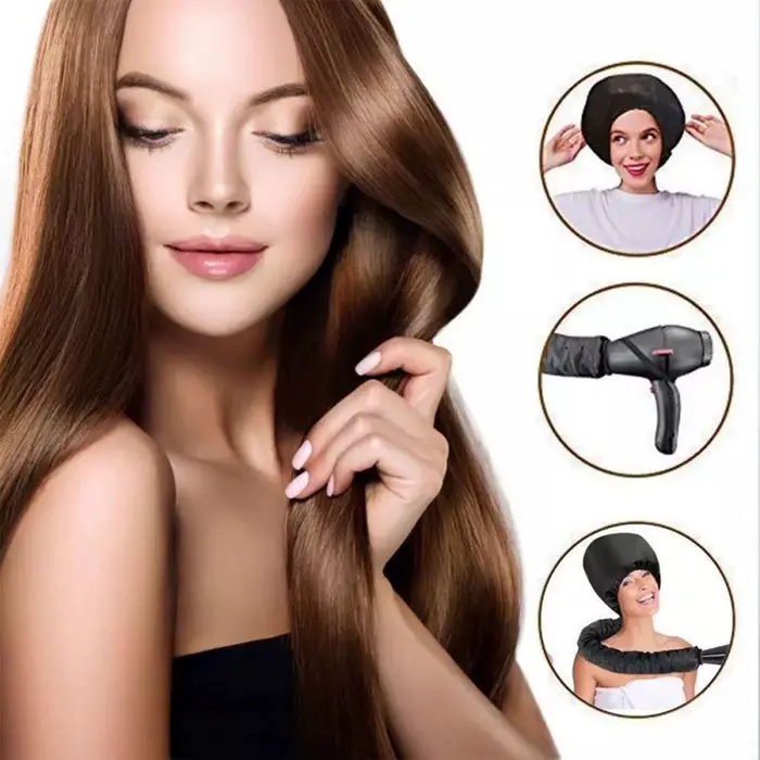 Sèche-cheveux bouchon de vapeur réutilisable style séchage chapeau soins des cheveux bonnet