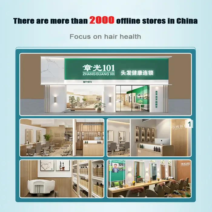 Zhangguang 101 shampooing de contrôle de l'huile d'épreuve de perte d'épaississement des cheveux 500g