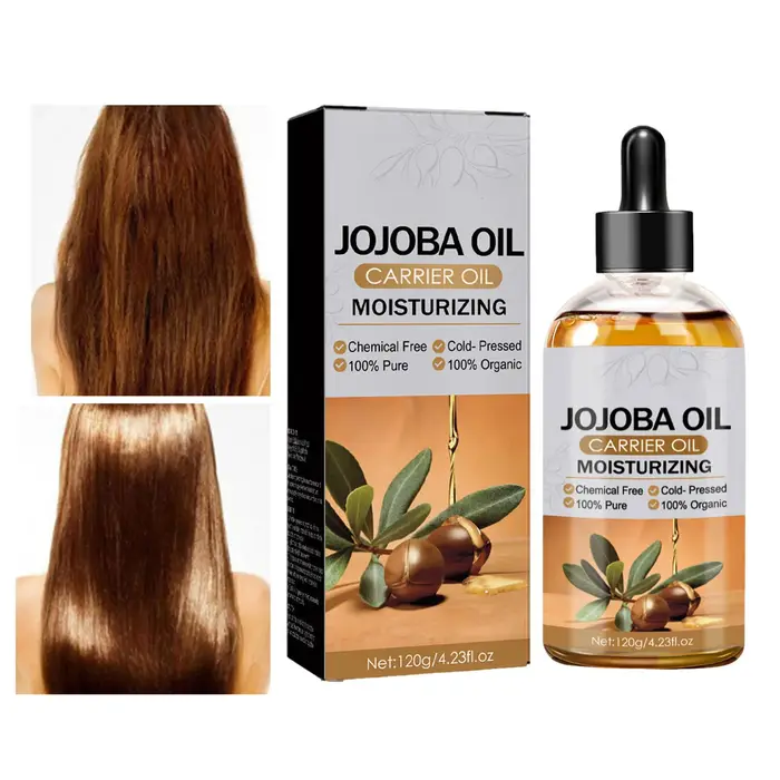 Huile de jojoba douce pour cheveux
