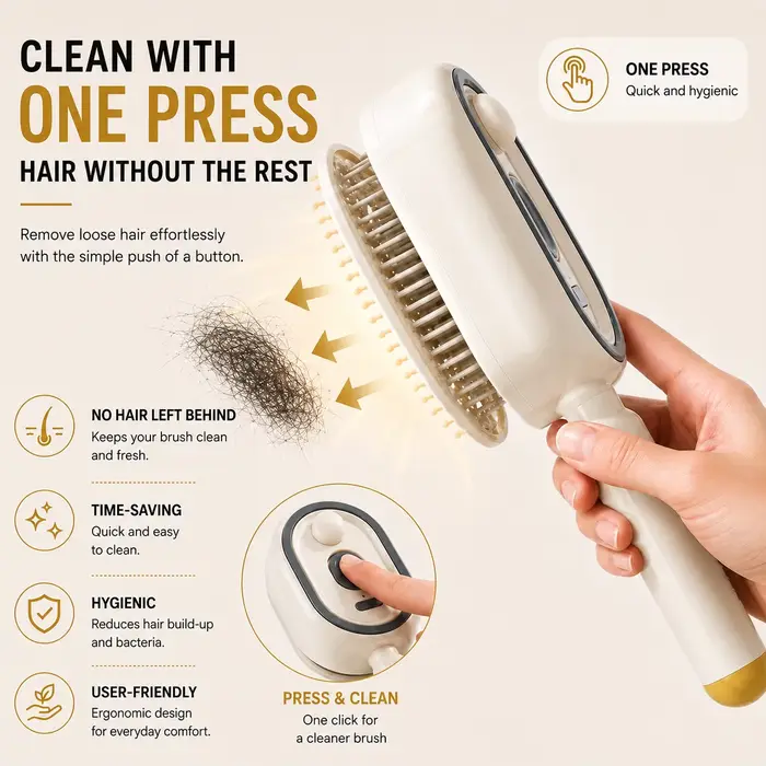 Brosse à cheveux électrique à pulvérisation et massage