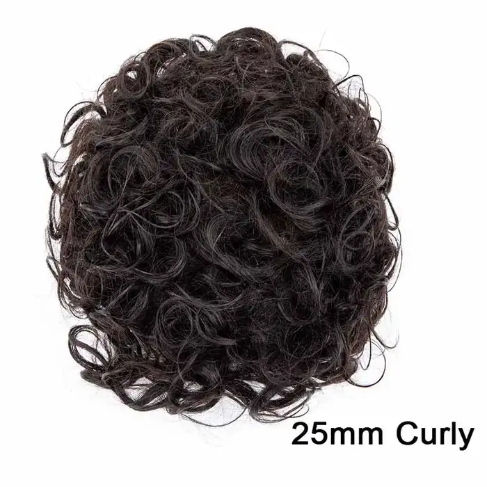 Prothèse capillaire homme bouclée en cheveux naturels, système capillaire bouclé en dentelle et PU p