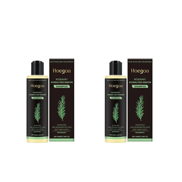 Shampoing à la menthe au romarin pour l'épaisseur des cheveux