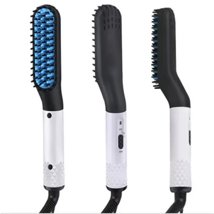 Peigne lisseur électrique adapté aux hommes et aux femmes.