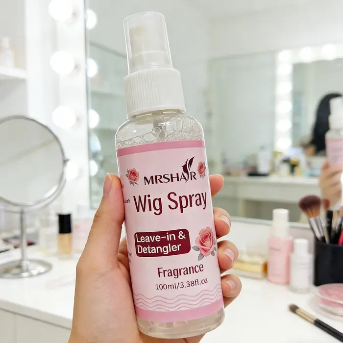Spray hydratant pour perruque 100ml, soin lissant sans rinçage, liquide d'entretien pour perruque