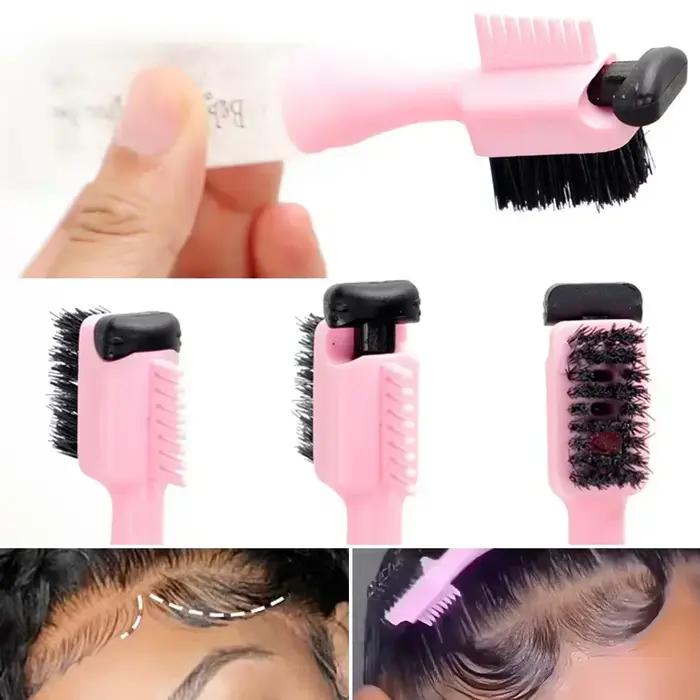 Gel coiffant pour cheveux avec brosse 3 en 1