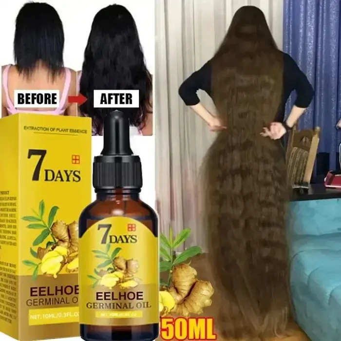 Huile de Croissance Rapide des Cheveux en 7 Jours pour Homme et Femme