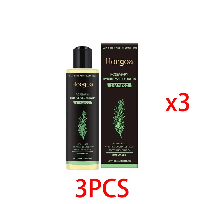 Shampooing au romarin pour cheveux volumineux et épaississants