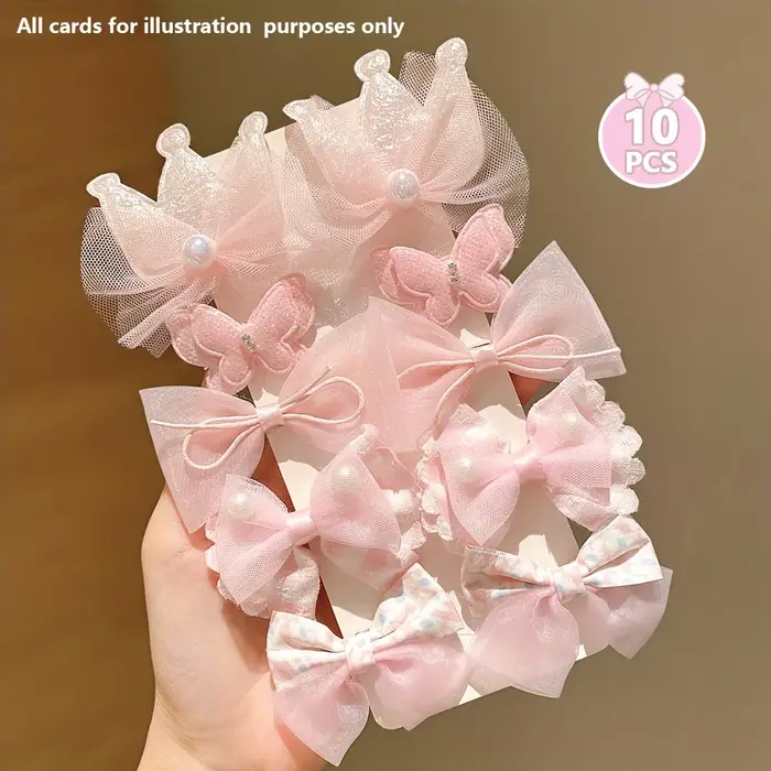 10 morceaux d'épingles à cheveux rose doux sont mignons et polyvalents