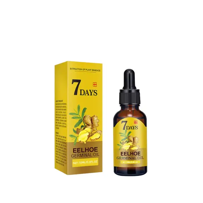 EELHOE Huile de croissance des cheveux au gingembre | Traitement anti-chute naturel essentiel | Solution nutritive hydratante pour tous types de cheveux 40 ml