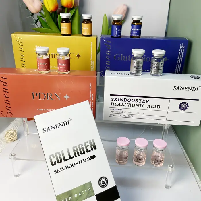 Sérum 6-en-1 PDRN GS-H Acide Hyaluronique Vitamine C Essence Collagène Coréen Soin Hydratant Visage