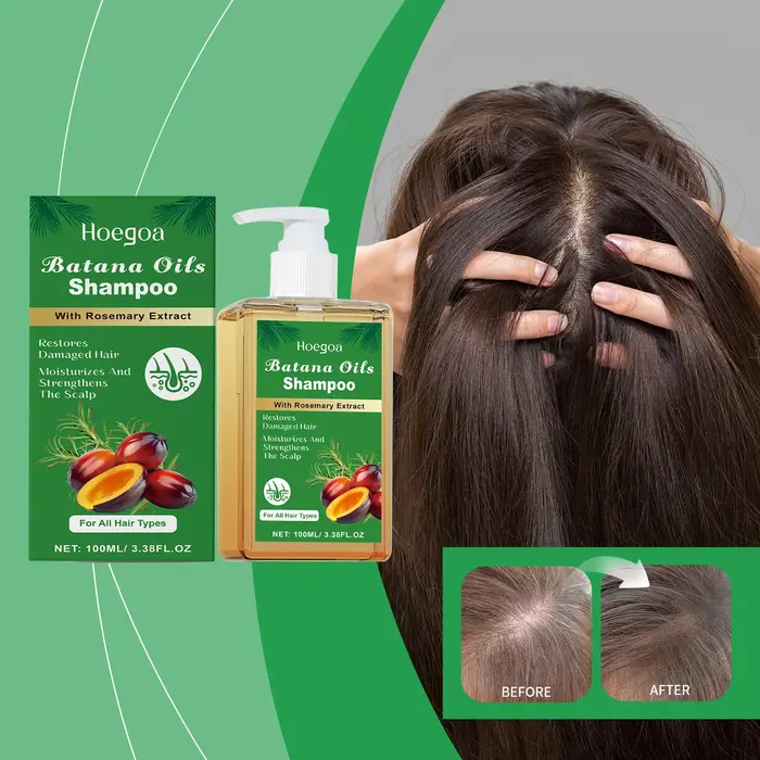 Shampoing de soin capillaire à l'huile de Batana et au romarin