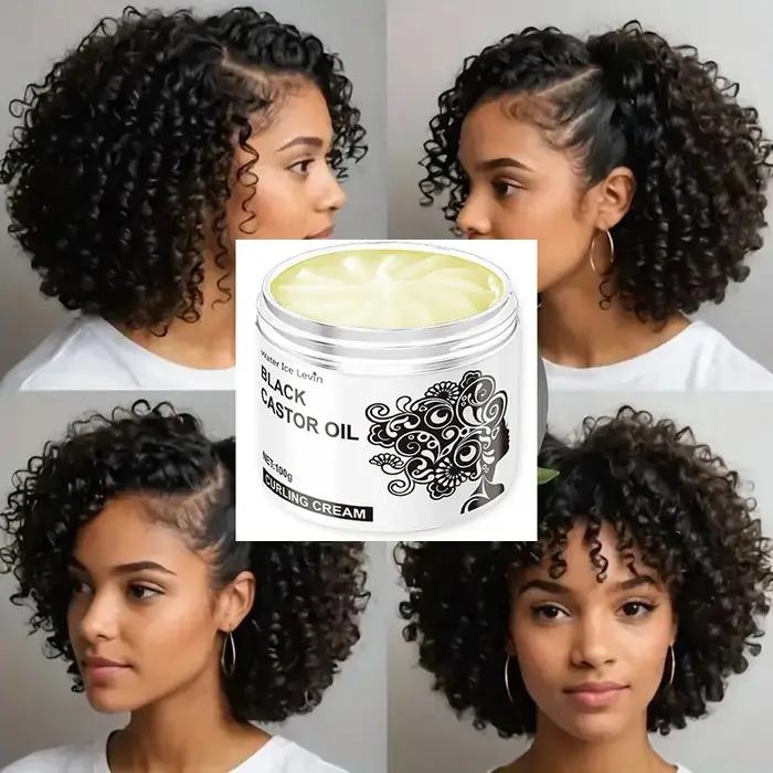 Crème Capillaire Ricin Noir : Hydratation Profonde + Éclat Naturel | Texture Non Grasse