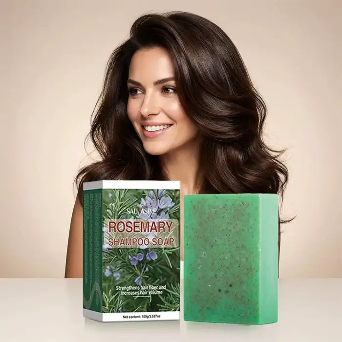 Shampoing Solide au Romarin Nettoyant en Profondeur pour le Cuir Chevelu