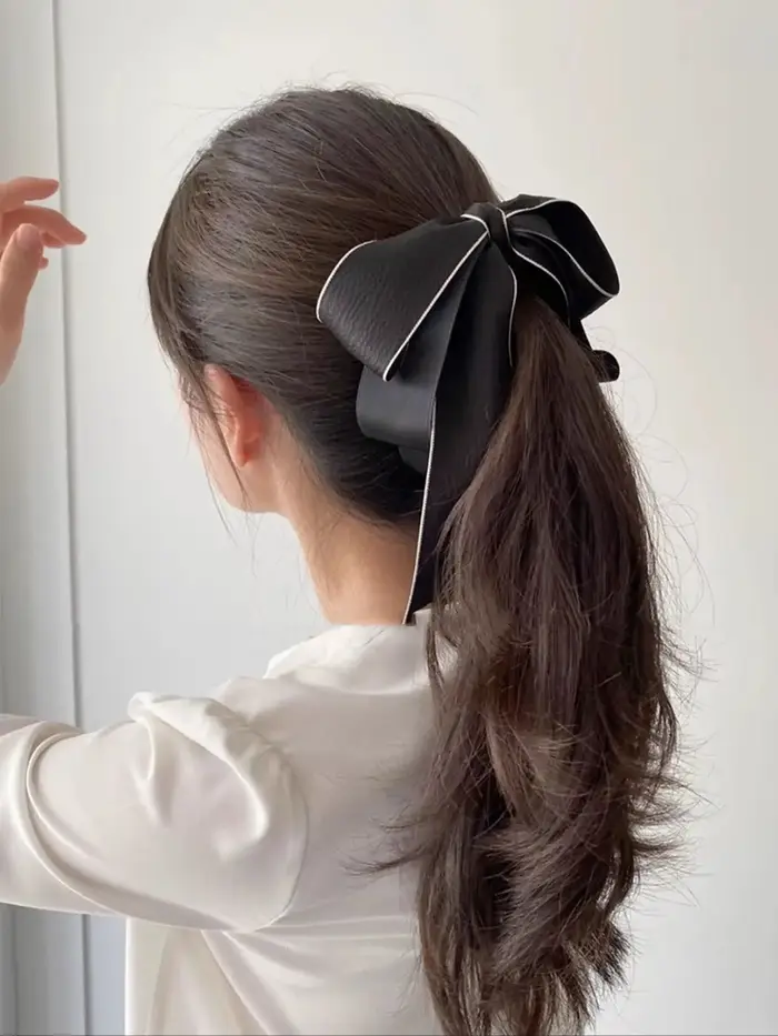 Lystrfac nouveau nœud Hairgrps cheveux griffe arc pinces