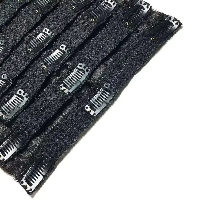 Extensions de cheveux brésiliens Remy à clips