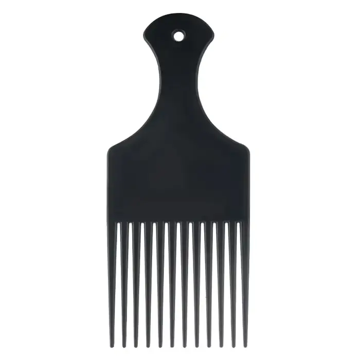 Peigne Afro pour cheveux afro-américains, peigne démêlant à dents larges pour coiffure bouclée, perr