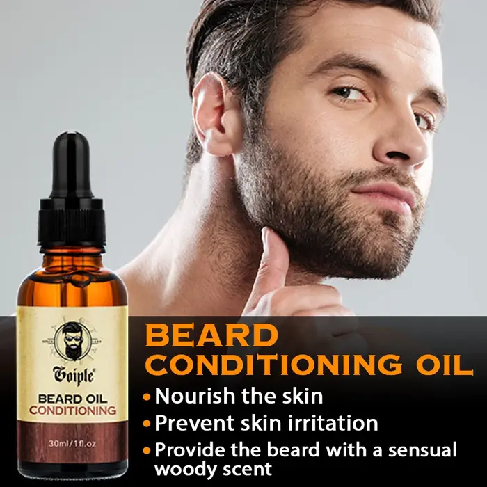2 pièces/ensemble huile volumisante pour barbe
