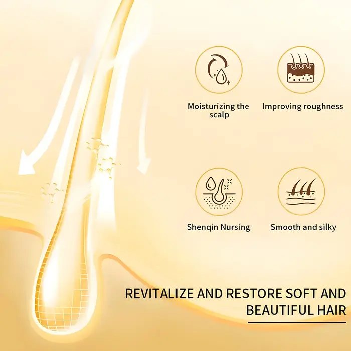 Le shampooing à l'huile d'argan marocain contient une formule hydratante naturelle à l'aloe vera