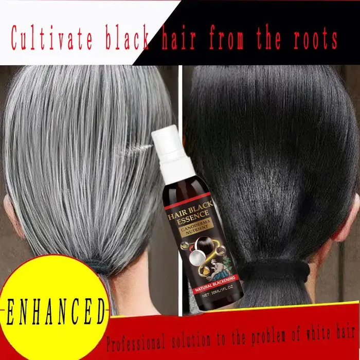 Sérum pour cheveux blancs à noirs