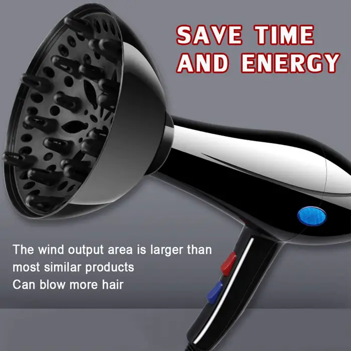 Tête de diffuseur de fixation de diffuseur de cheveux pour sèche-cheveux réglable de 1.4 à 2.6 pouces outil de coiffure professionnel