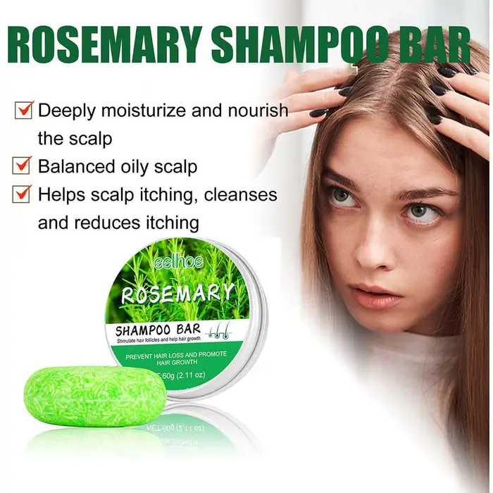Shampooing au romarin pour cheveux secs et abîmés