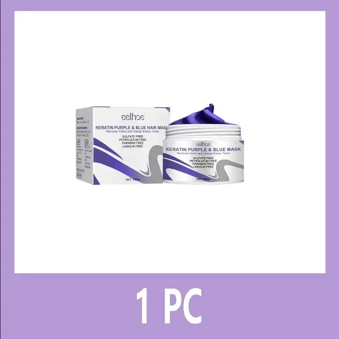Obtenez des cheveux magnifiques avec du masque capillaire violet à la kératine – Masque capillaire r