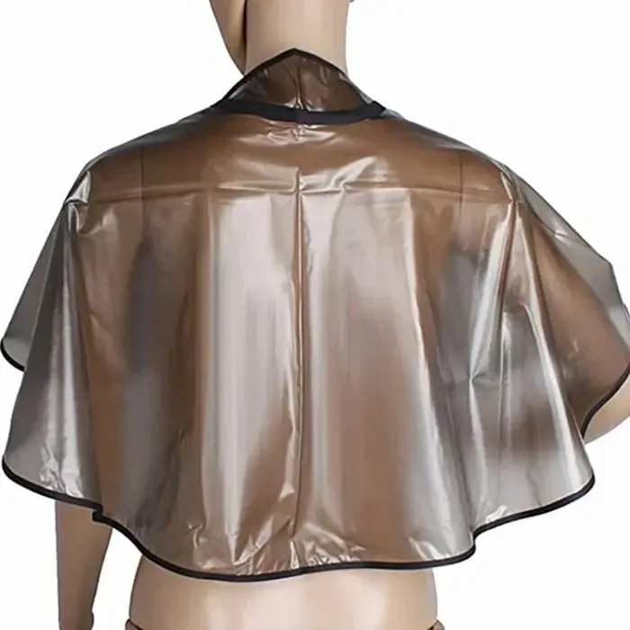 Collier de coupe de cheveux Cape de coloration imperméable tissu de barbier coiffure robe de teinture