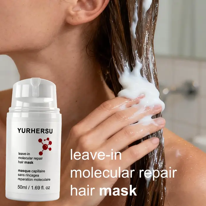 Masque capillaire sans rinçage réparation intense cheveux secs hydratant lissant adoucissant soin