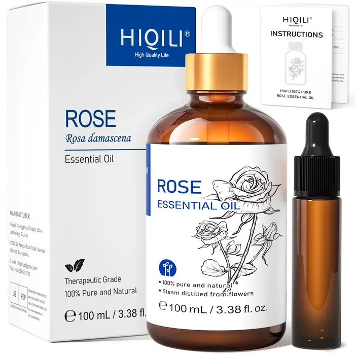 HIQILI 100% huile essentielle de romarin pur 100ml pour bricolage shampooing croissance des cheveux
